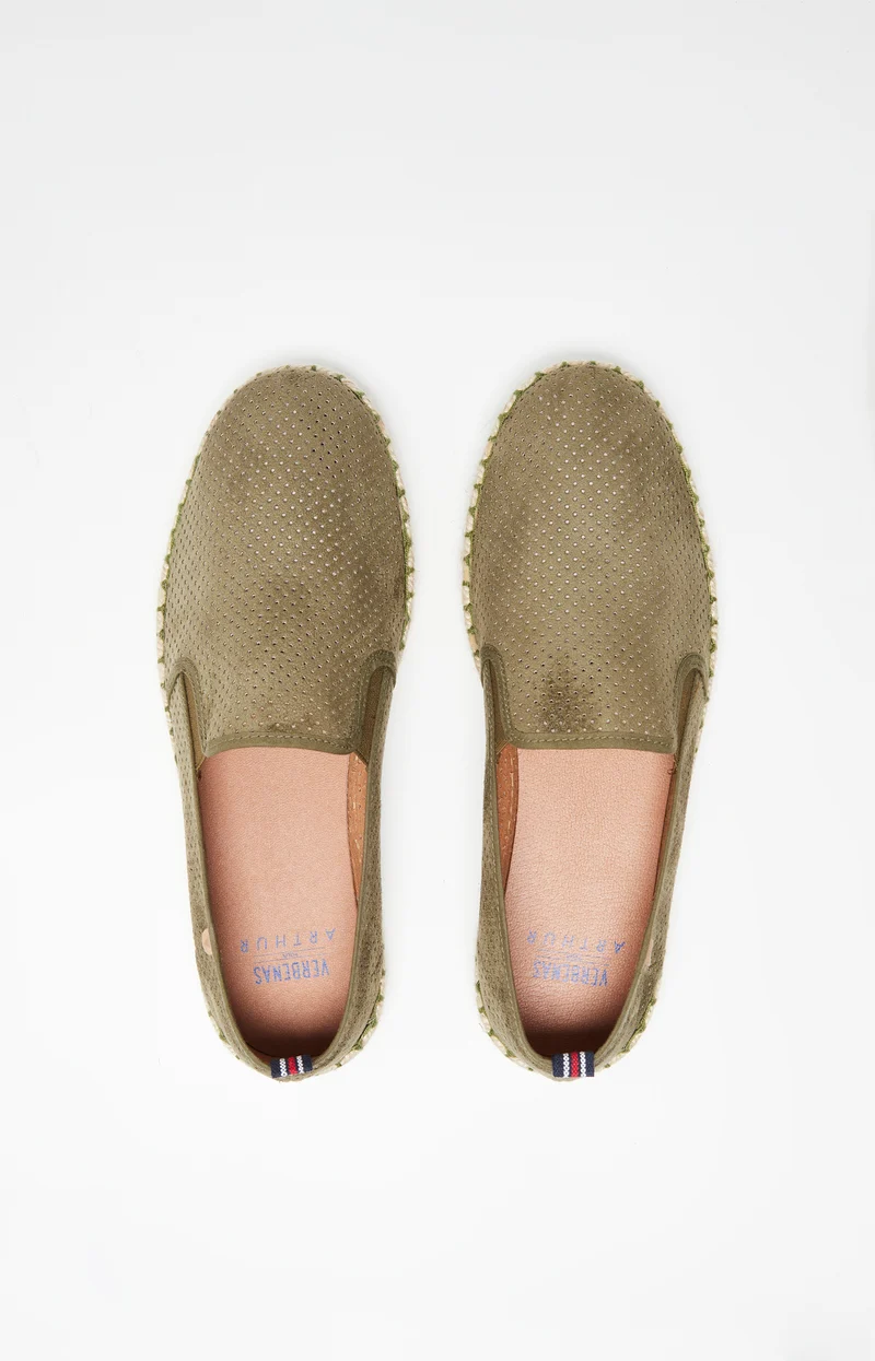 Espadrilles Kaki - Cuir
