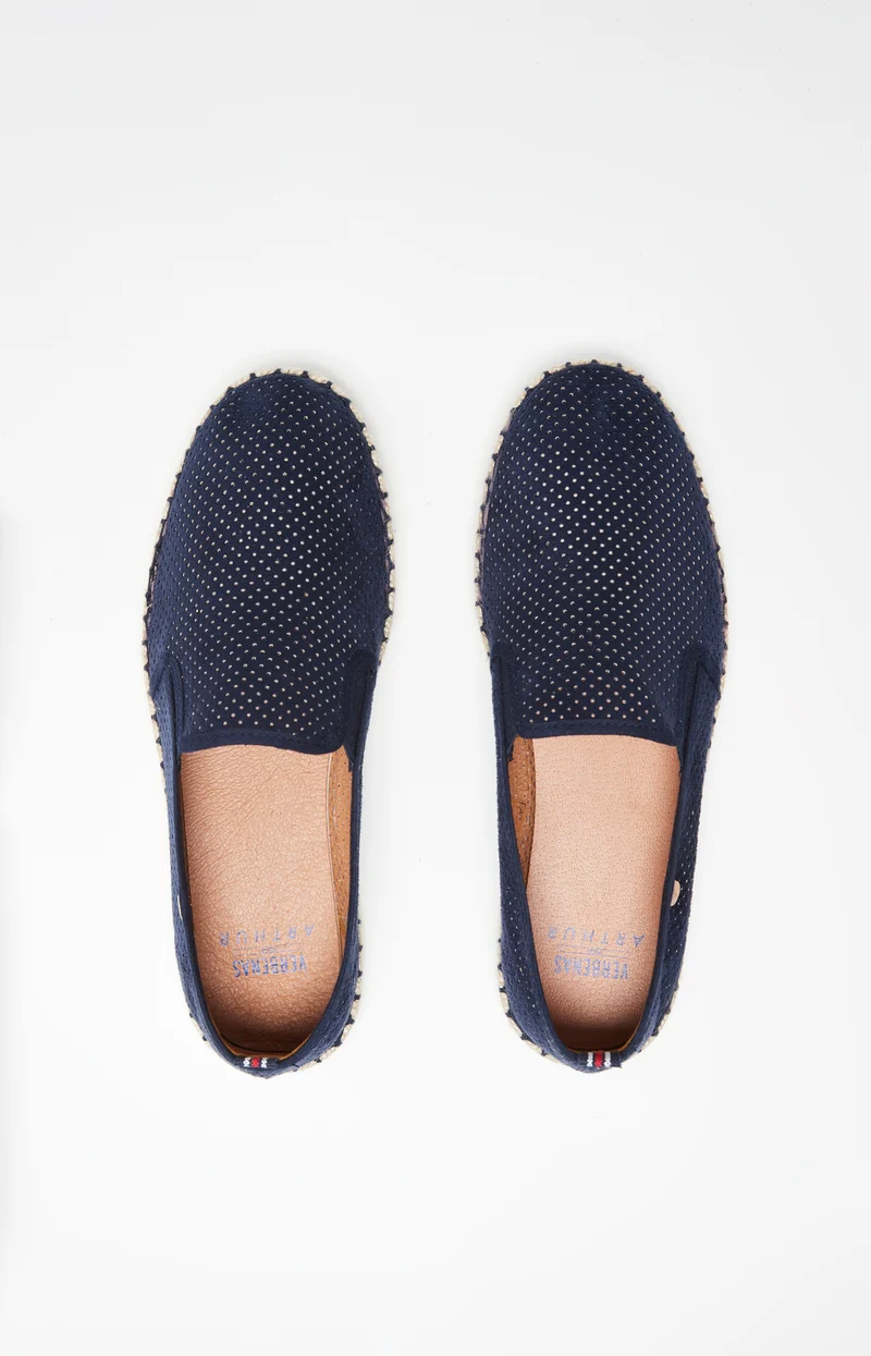 Espadrilles Marine - Cuir