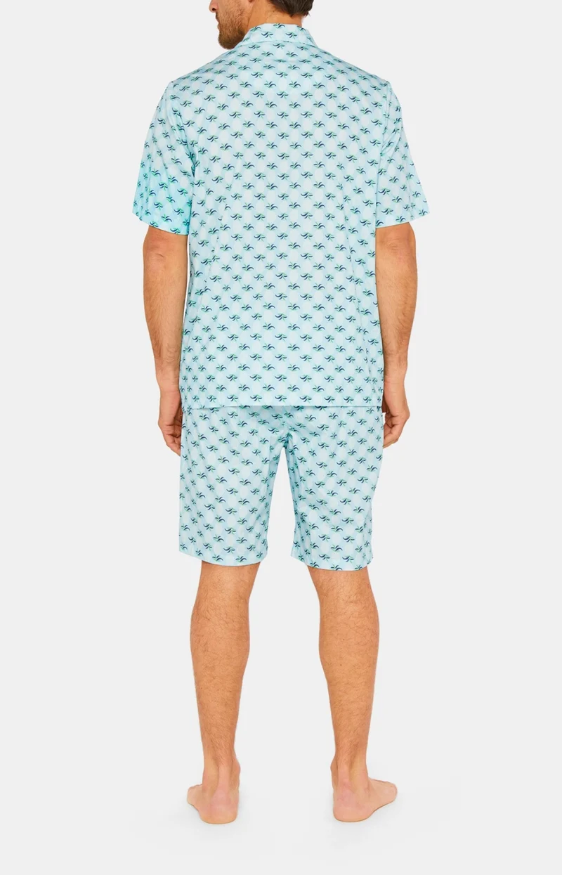 Pyjama court boutonné - Ananas