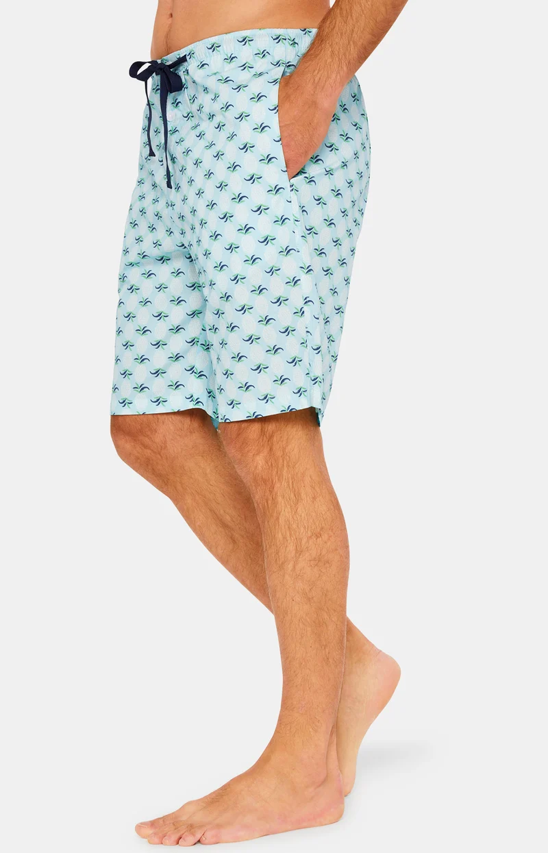 Pyjama court boutonné - Ananas