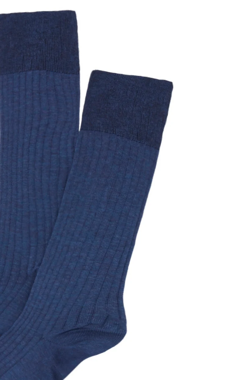 Chaussettes en fil d'écosse - Marine