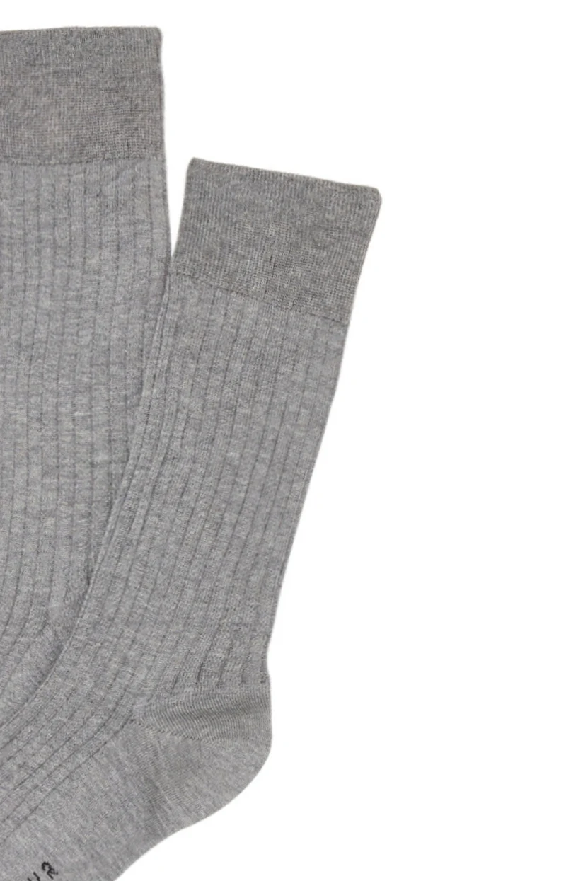 Chaussettes en fil d'écosse - Gris