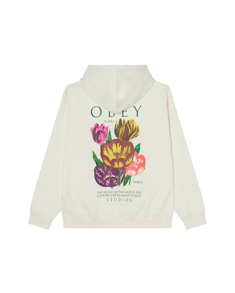 OBEY FLORES ROBUS PULLOVER UNBLEACHED