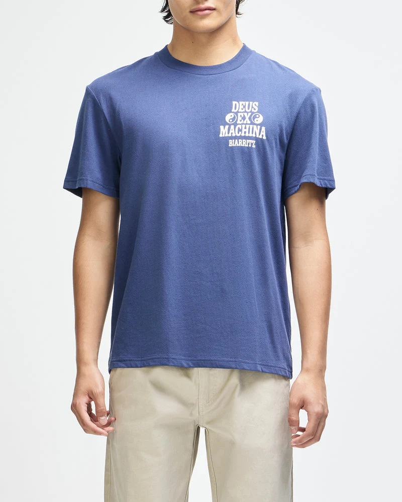 Deus Ex Machina Biarritz Ceramic Tee Mechanic Blue