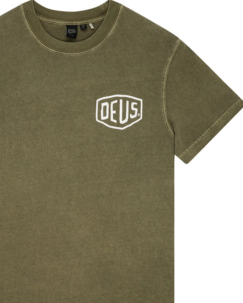 Deus Ex Machina Shield Gd Tee Olive Green