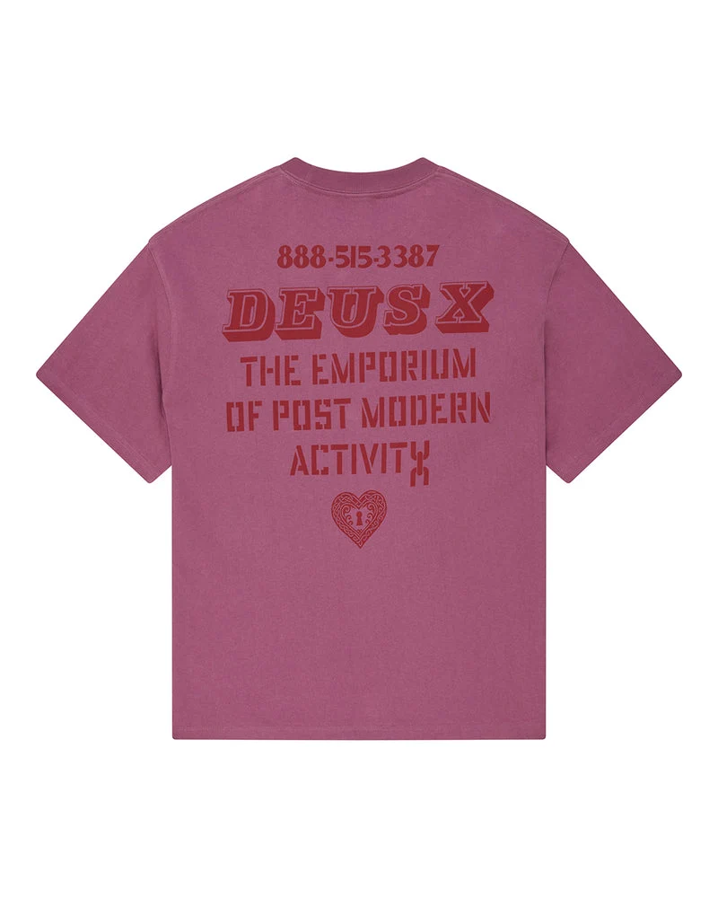 Deus Ex Machina Upstairs Os Tee Red Violet