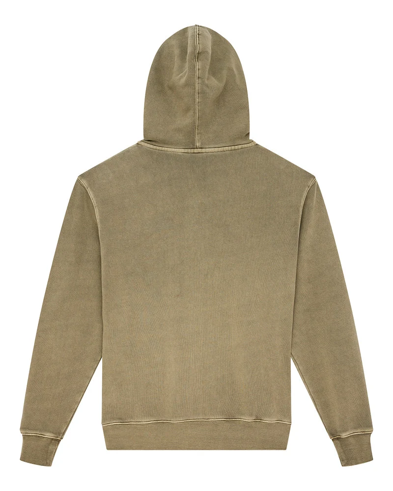 Deus Ex Machina Shield Gd Zip Hoodie Olive Green