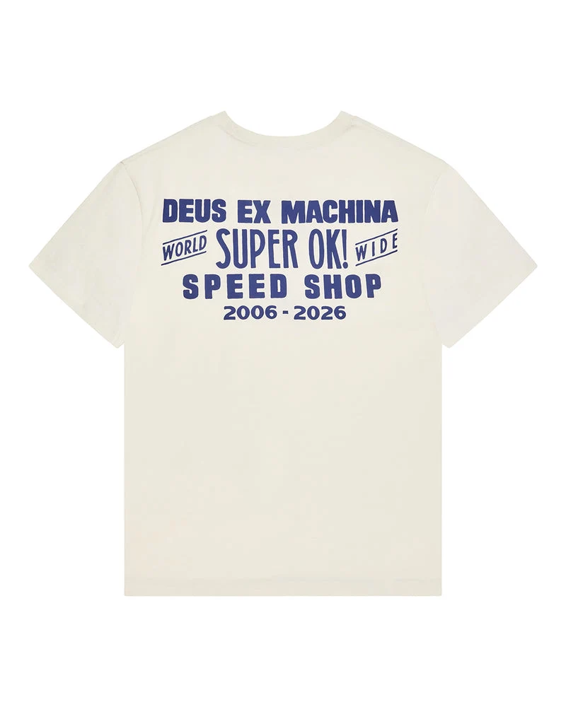 Deus Ex Machina Mudflap Tee Vintage White