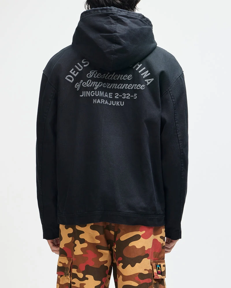 Deus Ex Machina Harajuku Hooded Jacket Black