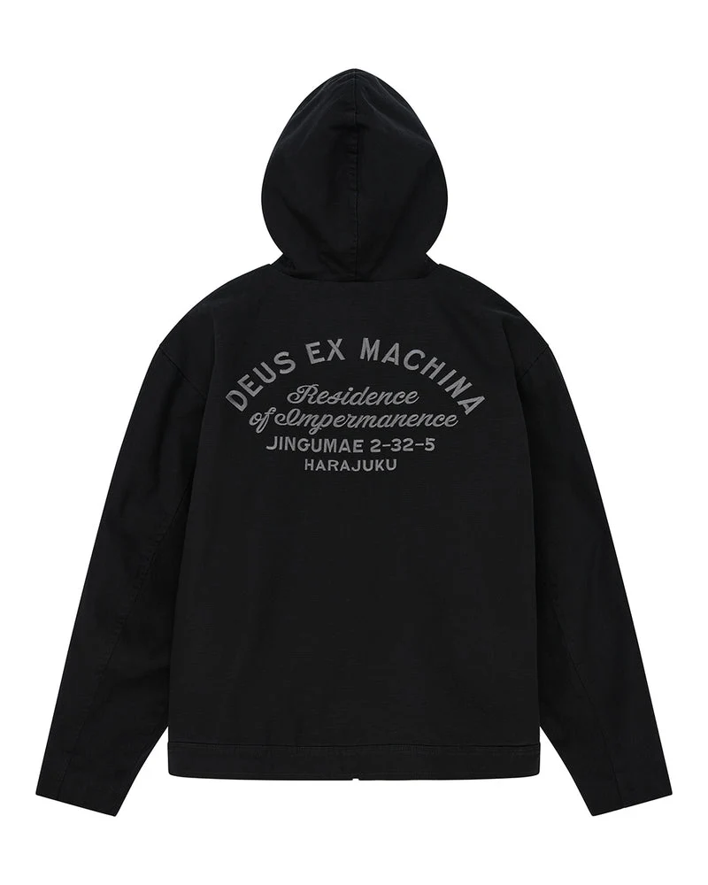 Deus Ex Machina Harajuku Hooded Jacket Black