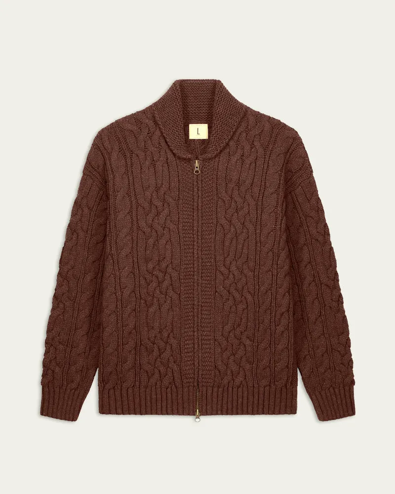 Nitto knitwear - Ohannes veste - Marron