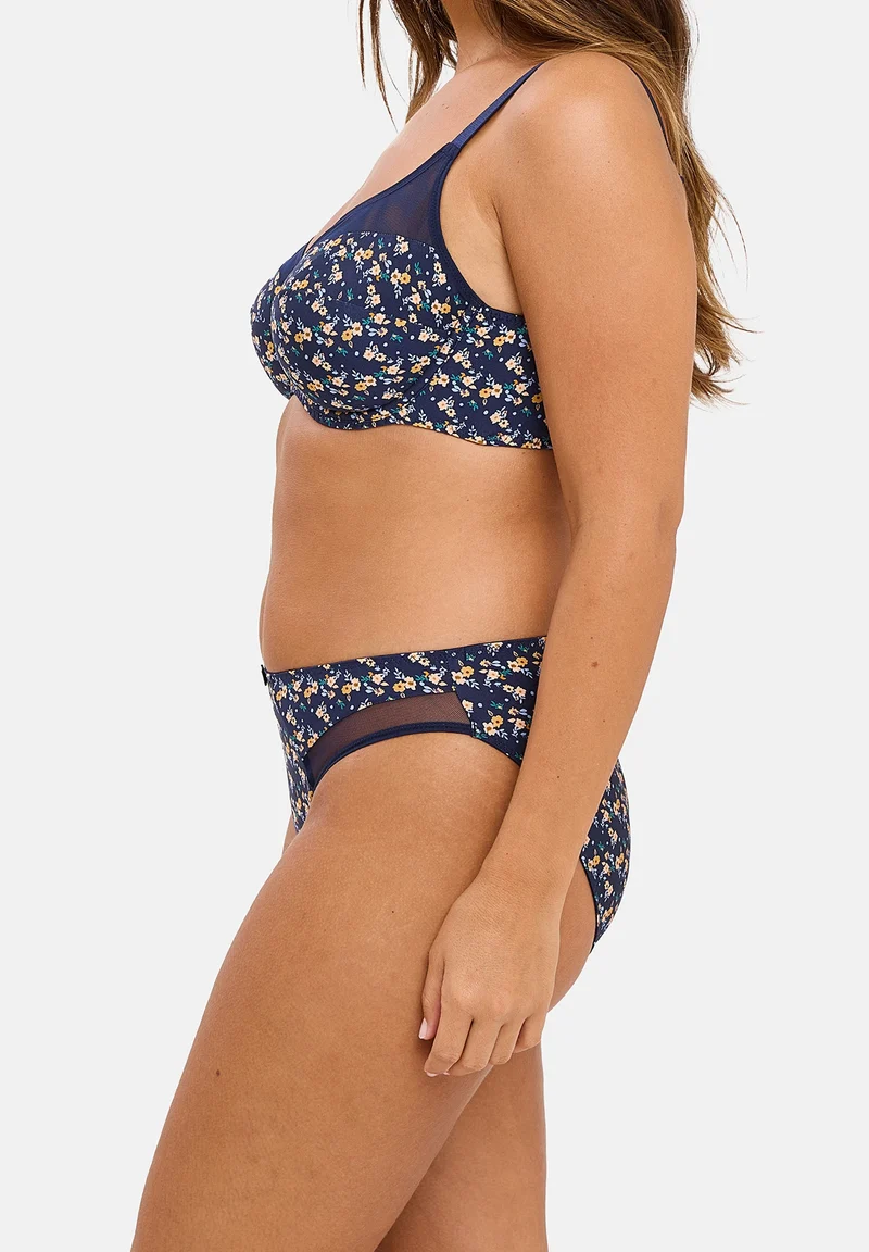Slip Complice Imprimé Liberty Bleu Marine