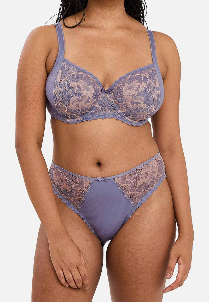 Slip Capucine Gris & Rose Pâle