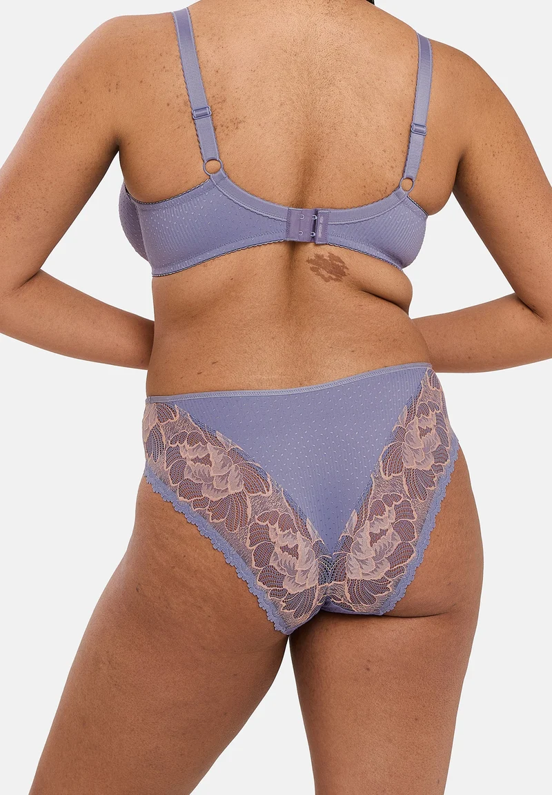 Slip Capucine Gris & Rose Pâle