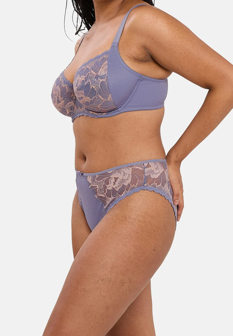 Slip Capucine Gris & Rose Pâle