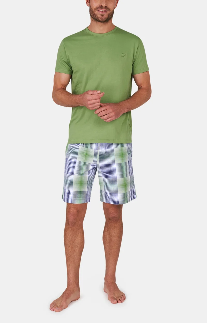 Short - A rayures Coton