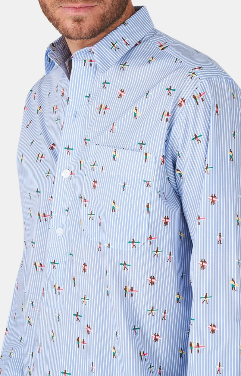 Chemise Grand-Père - Surf