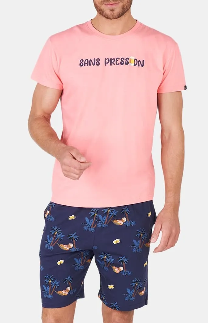 Pyjashort en jersey de coton léger - Sans Pression