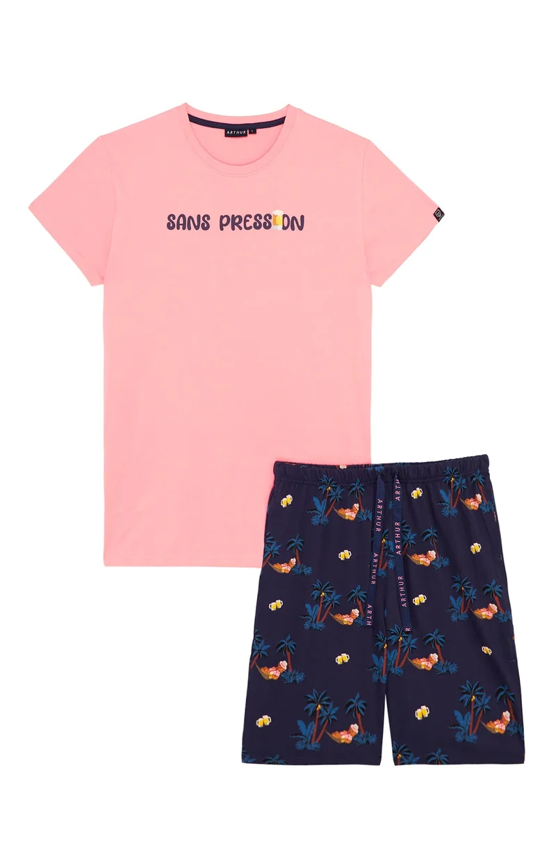 Pyjashort en jersey de coton léger - Sans Pression