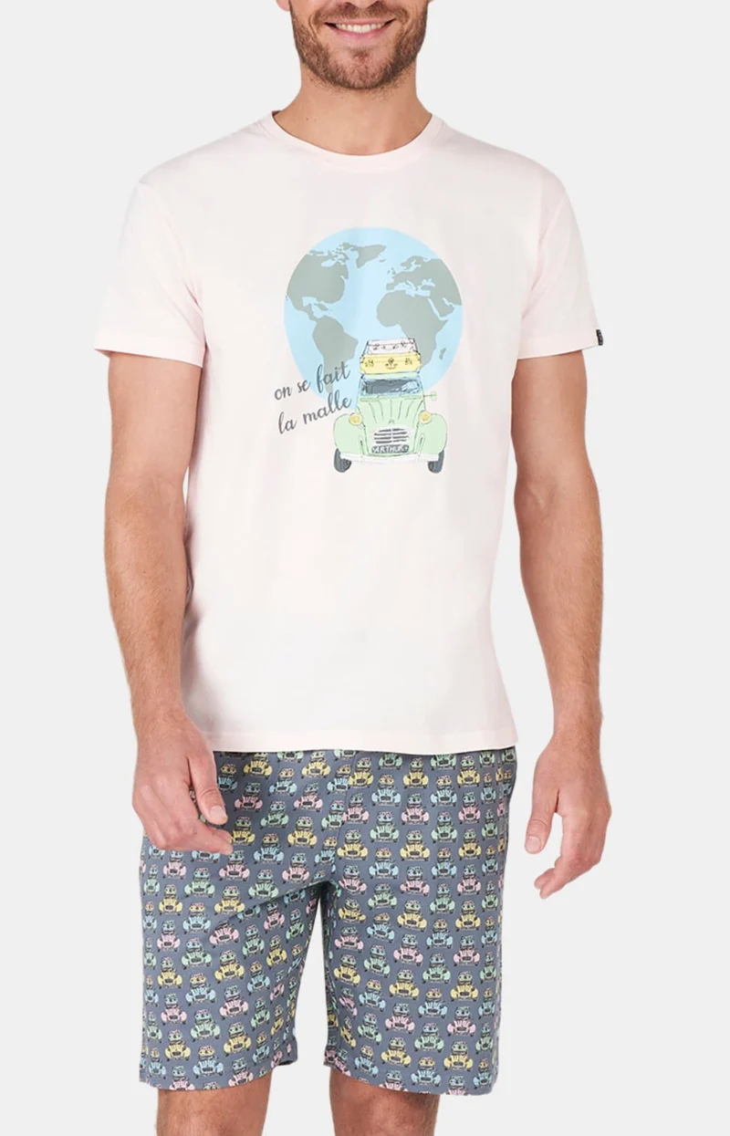 Pyjashort - 2CV Multicolore
