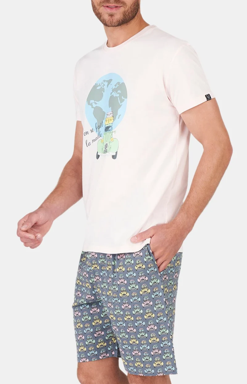 Pyjashort - 2CV Multicolore