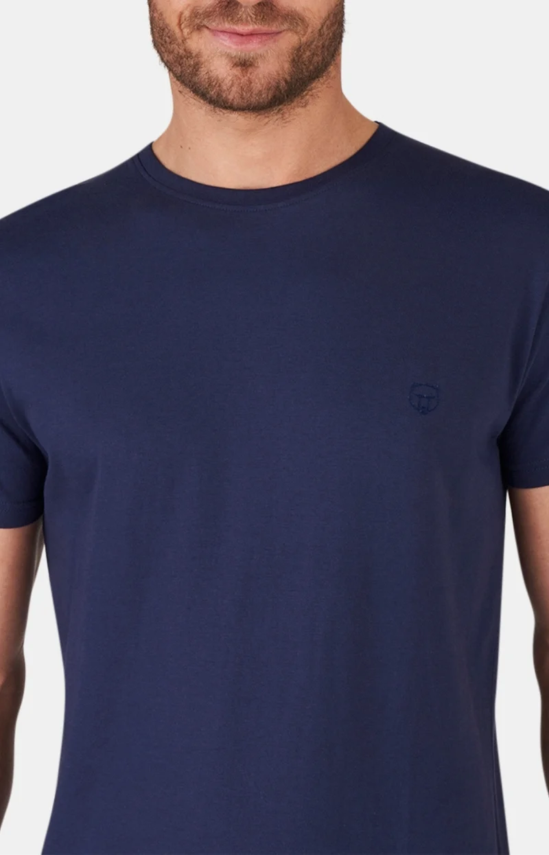 Tee-shirt manches courtes - Coton Marine