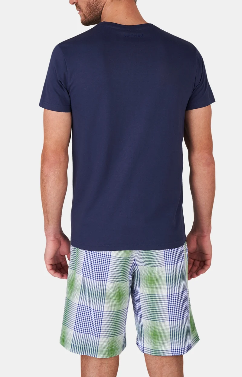Tee-shirt manches courtes - Coton Marine