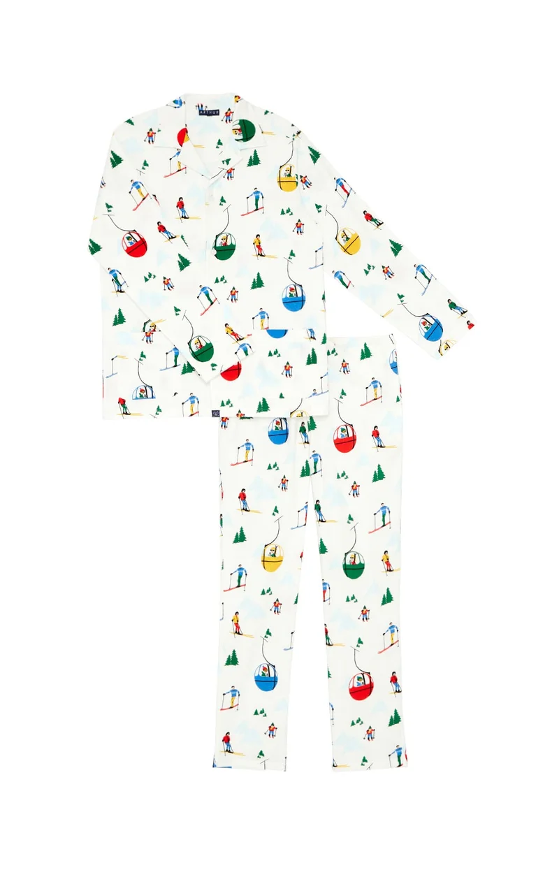 Pyjama boutonné en Pilou des Vosges - Mont Pyjama