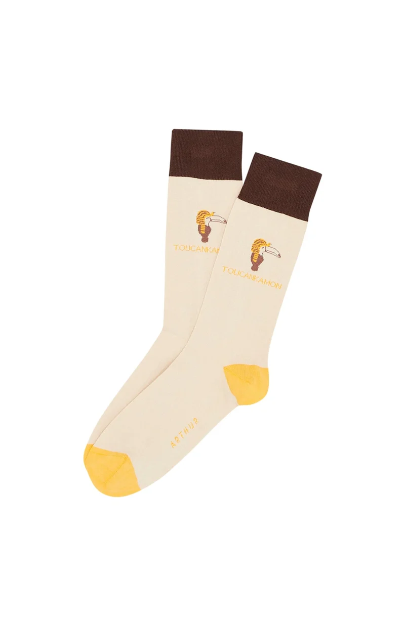 Chaussettes en coton - Toucan Ecru