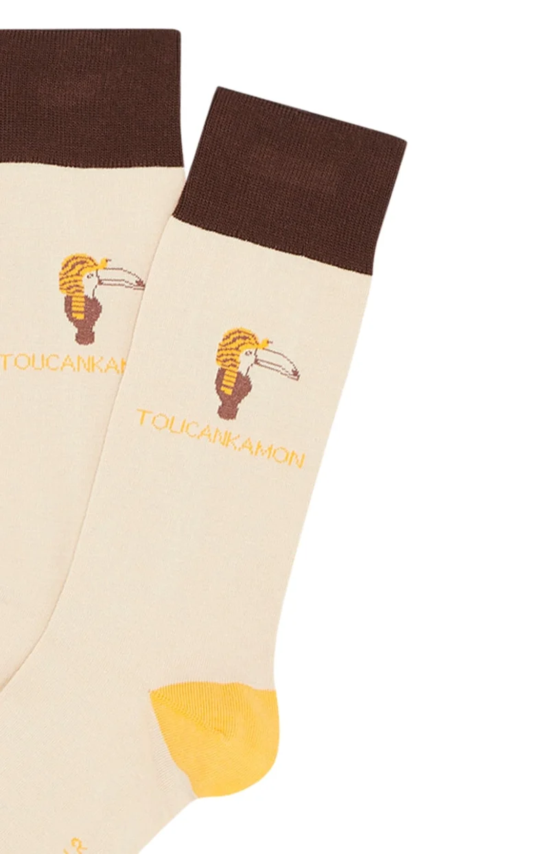Chaussettes en coton - Toucan Ecru