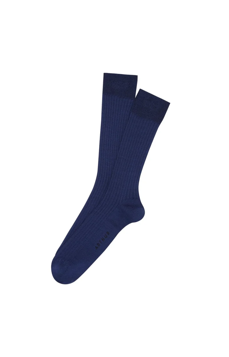 Chaussettes en fil d'écosse - Marine