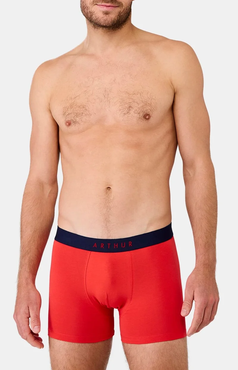 Boxer en jersey de coton - Rouge