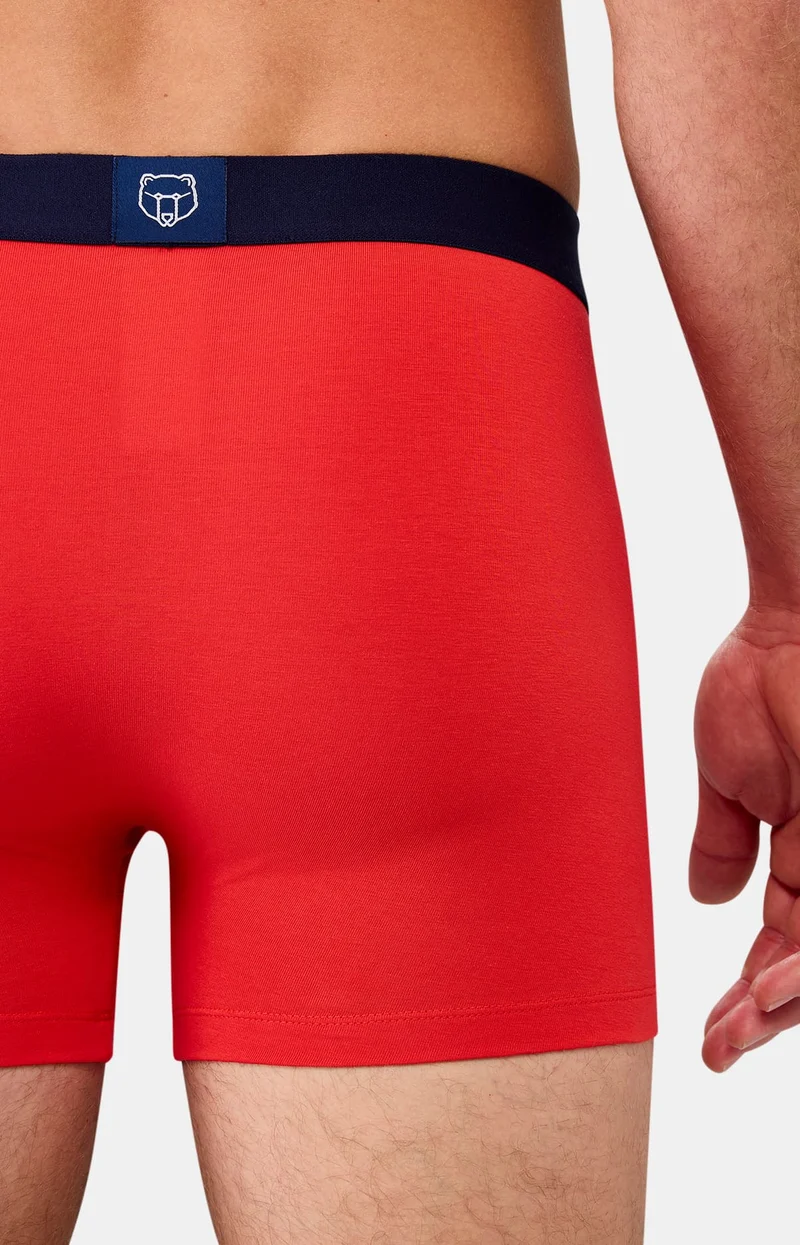 Boxer en jersey de coton - Rouge