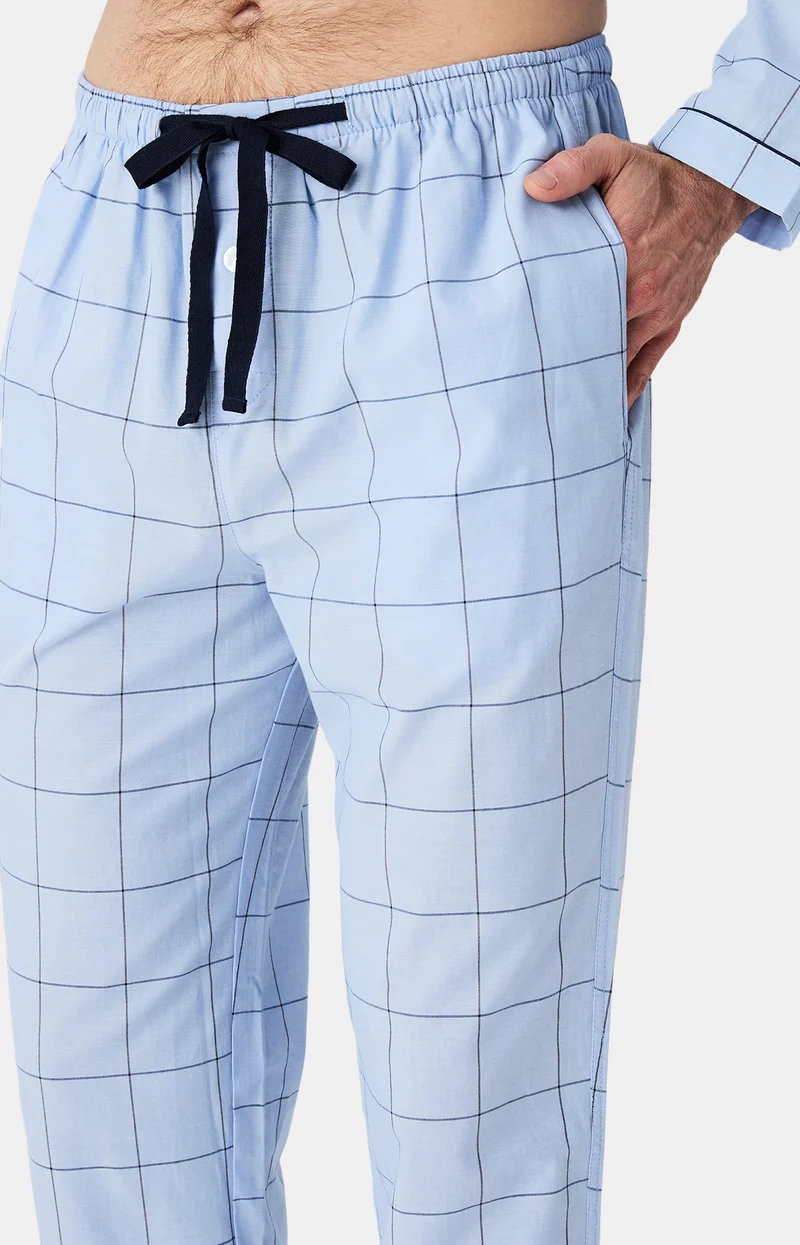 Pyjama boutonné en popeline de coton - n°009