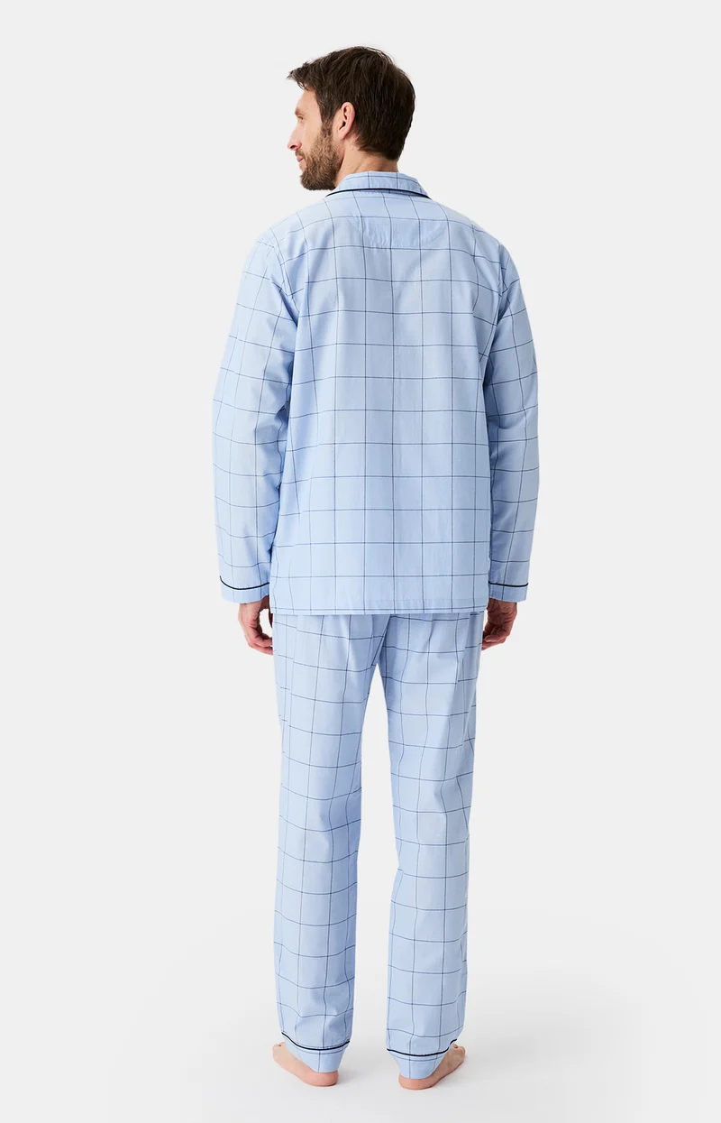 Pyjama boutonné en popeline de coton - n°009