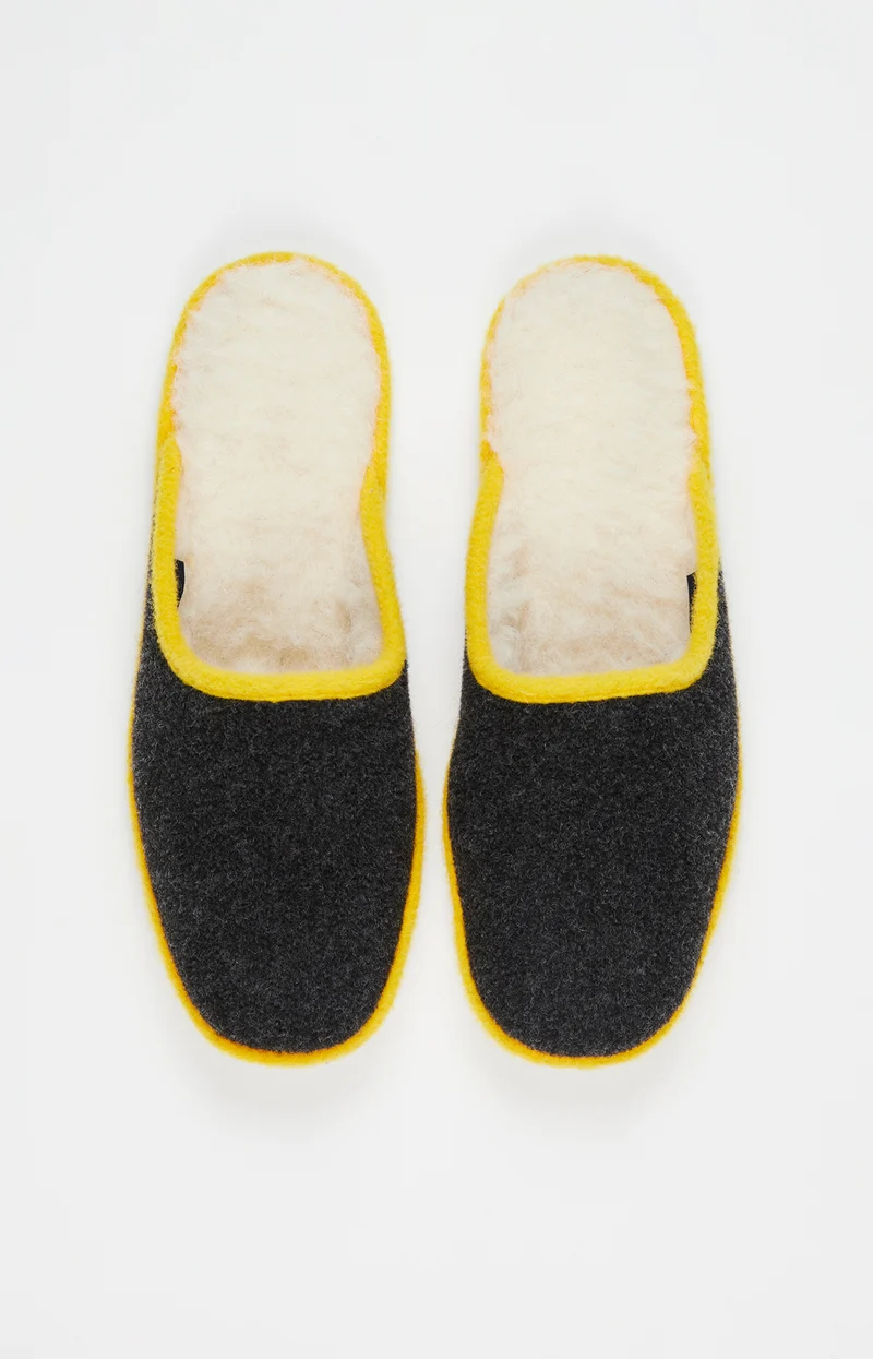 Mules - Polyester et Laine