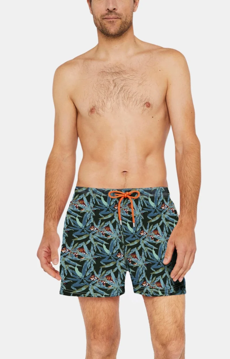 Short de bain Tigre - Kaki