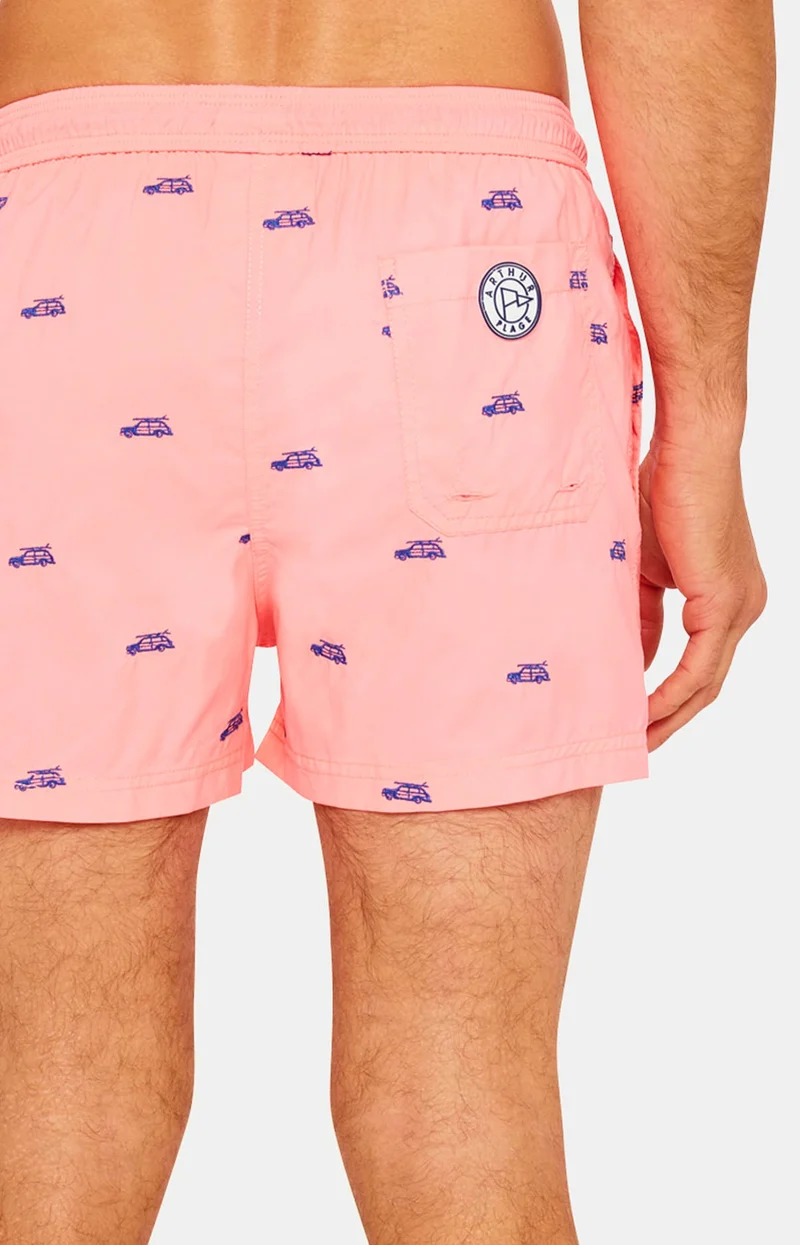 Short de bain Californie - Rose