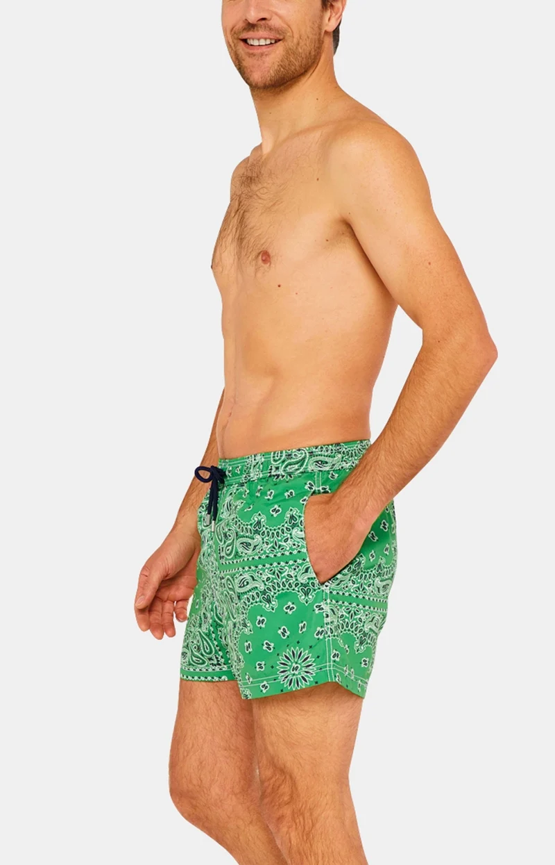Short de bain - Bandana Vert