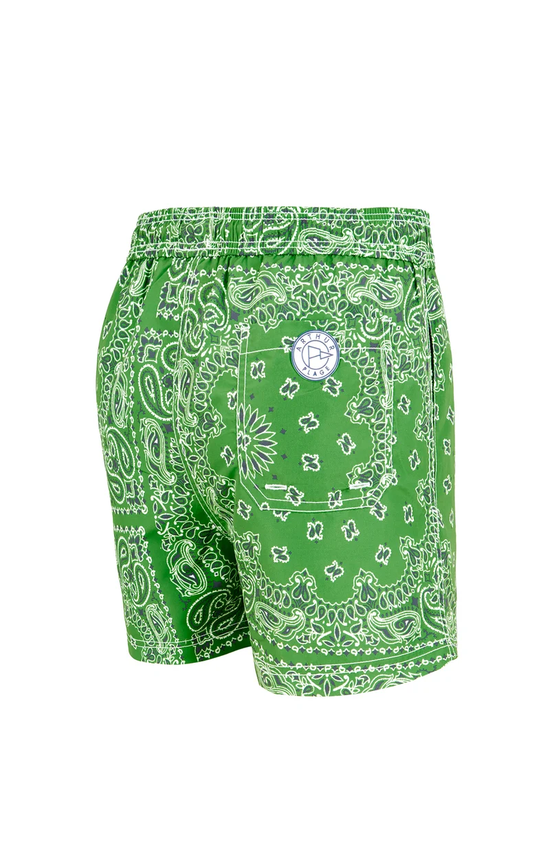 Short de bain - Bandana Vert