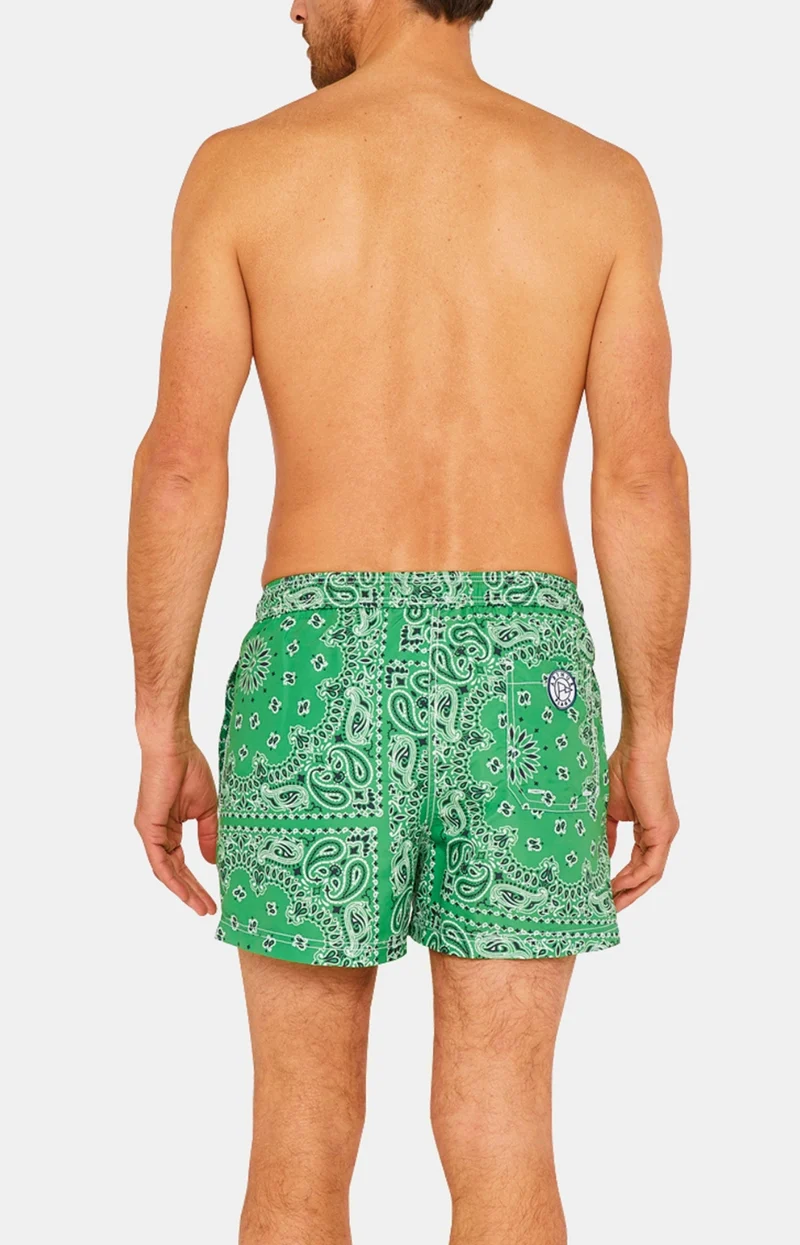 Short de bain - Bandana Vert