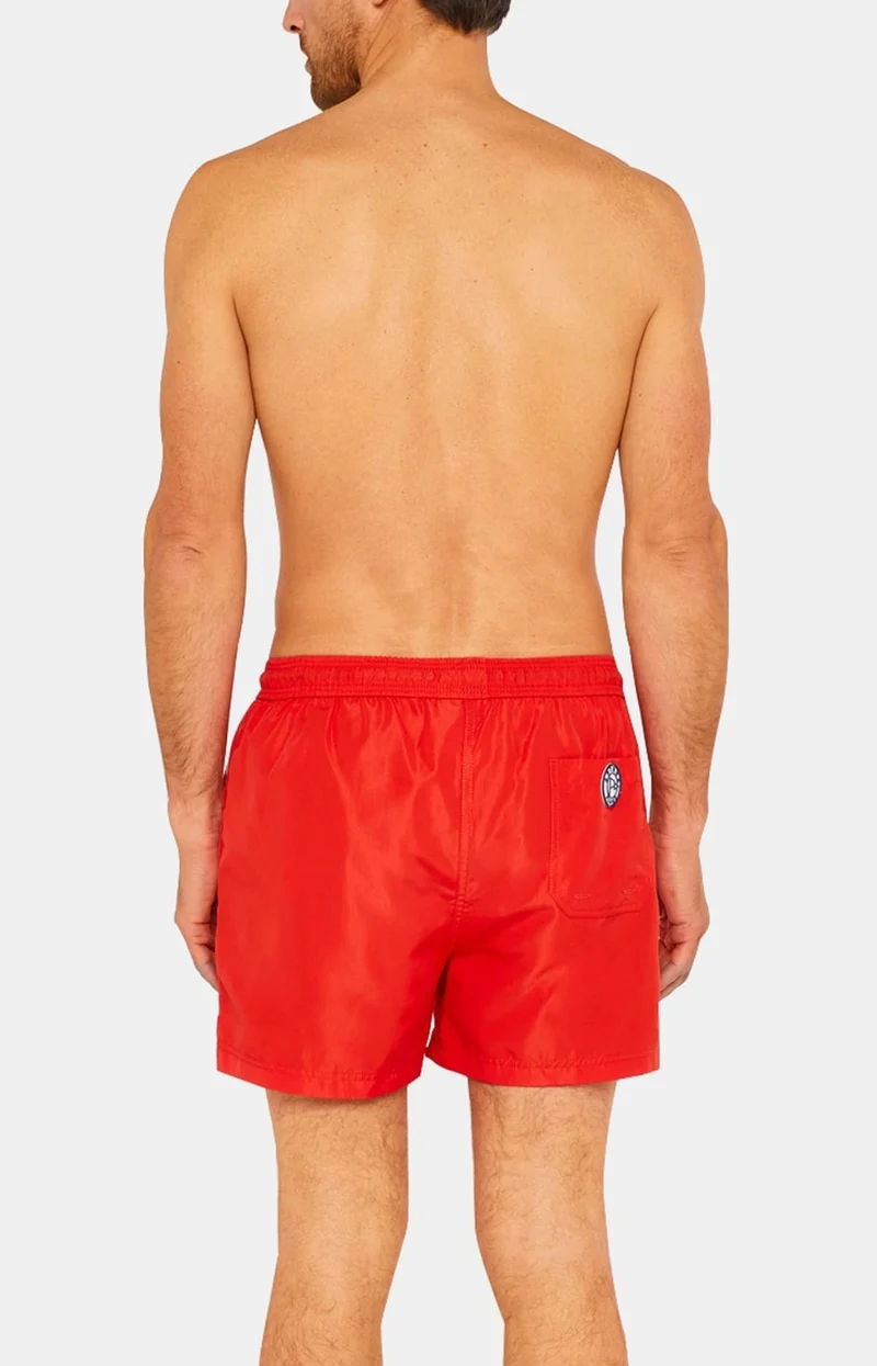 Short de bain - Polyester Recyclé Rouge