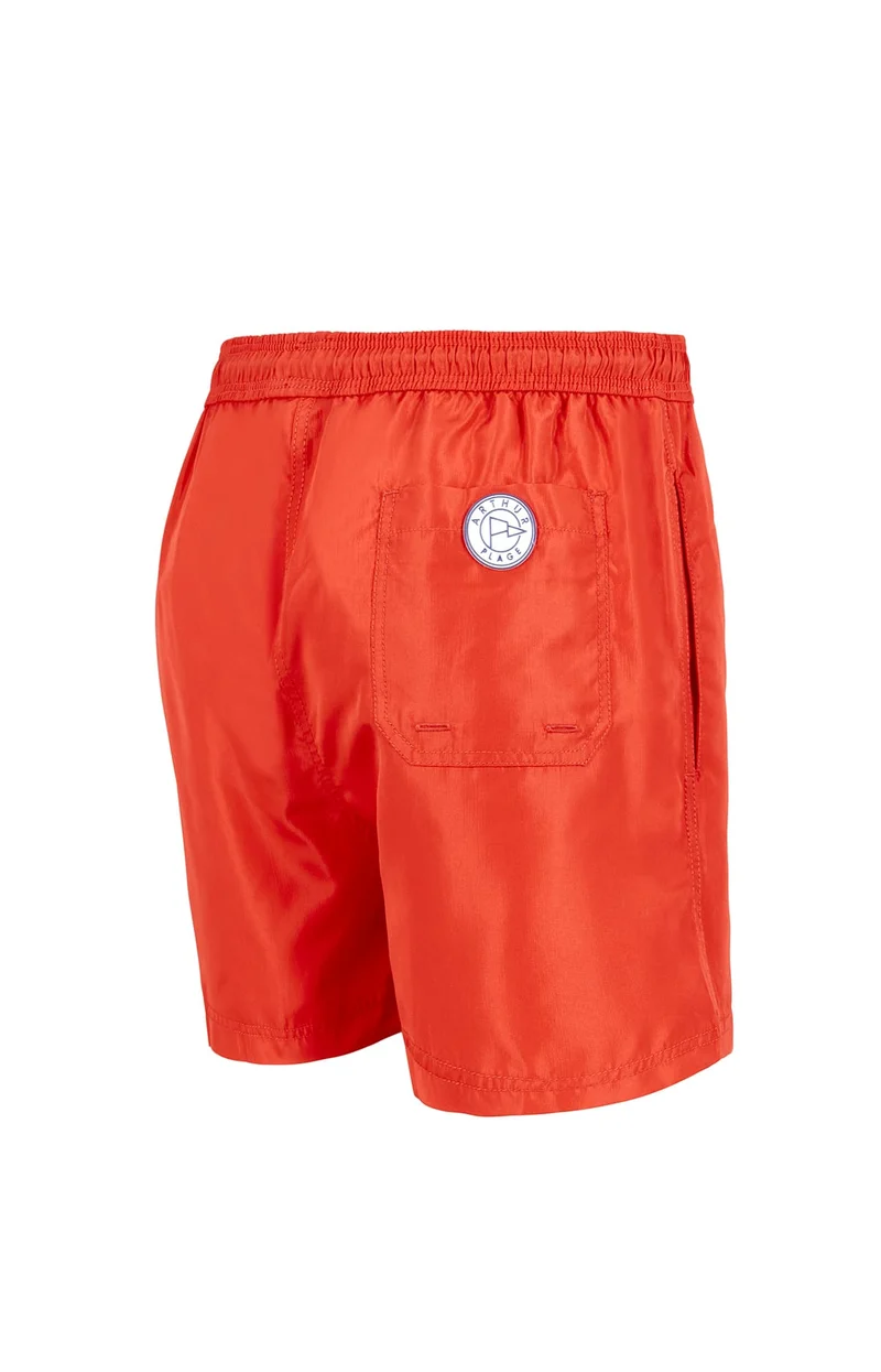 Short de bain - Polyester Recyclé Rouge