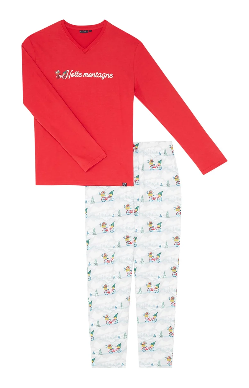 Pyjama en jersey de coton épais - Hotte montagne
