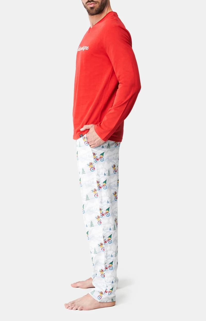 Pyjama en jersey de coton épais - Hotte montagne