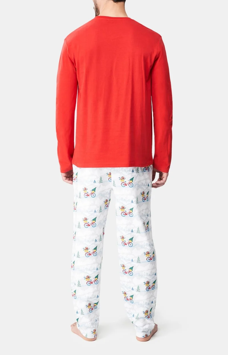 Pyjama en jersey de coton épais - Hotte montagne