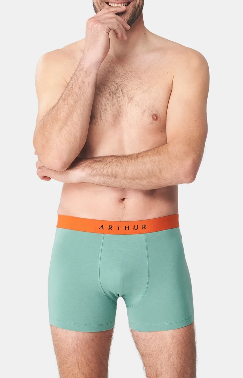 Boxer en jersey de coton - Vert