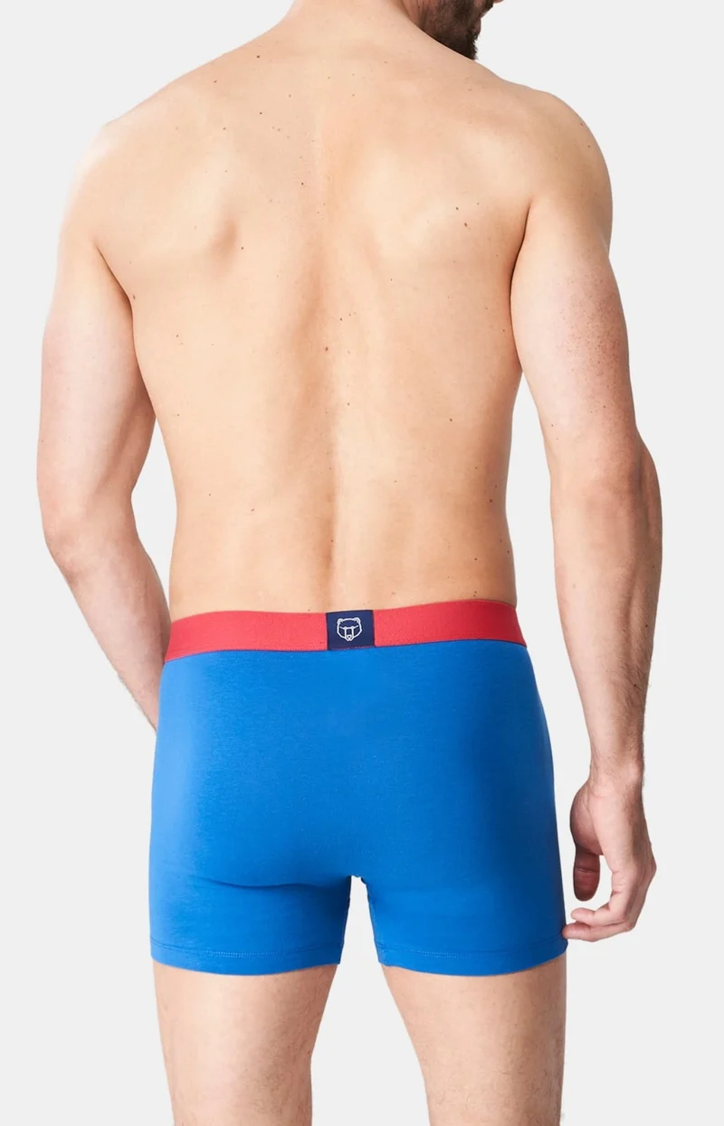Boxer en jersey de coton - Bleu