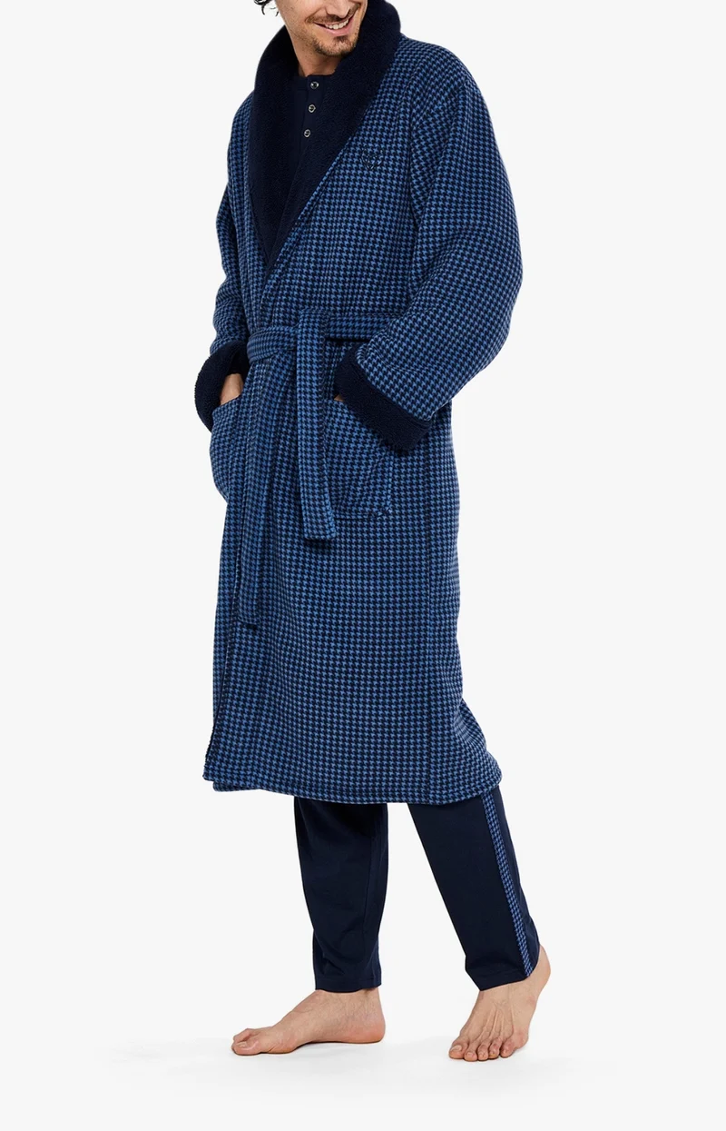 Robe de chambre polaire - Pied de Poule