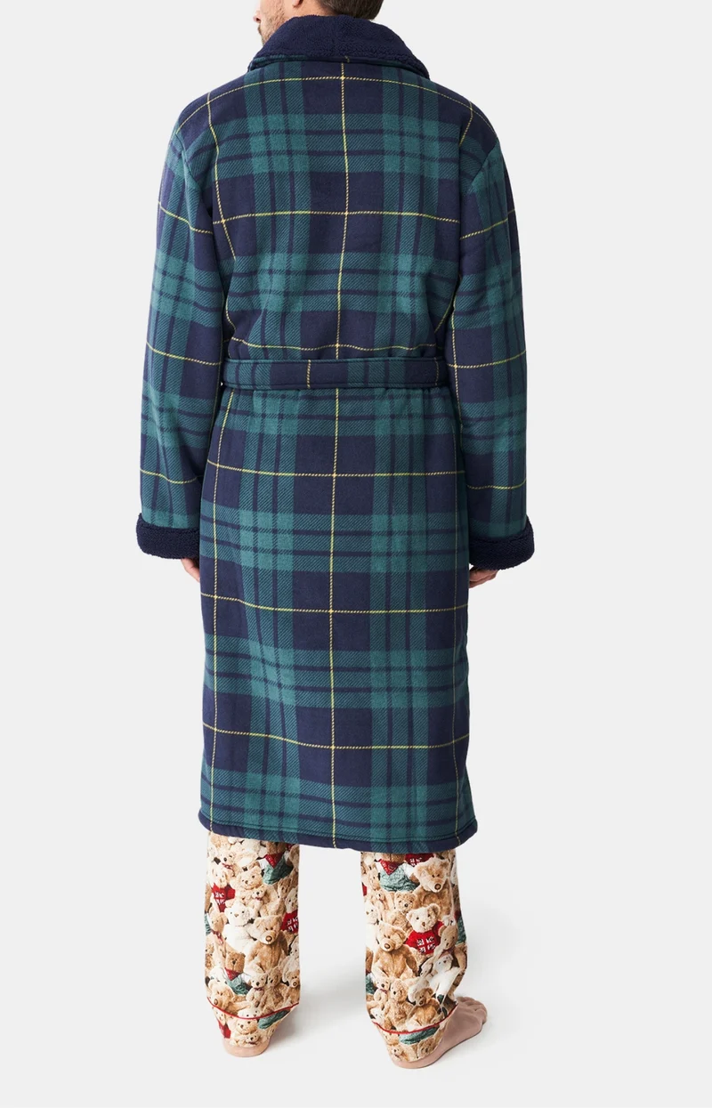 Robe de chambre polaire - Ecossais
